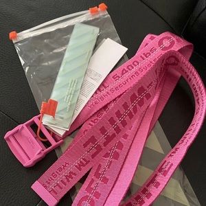 OFF WHITE C/O Virgil Abloh Industrial Belt HOT PINK Tie Down 200CM Original